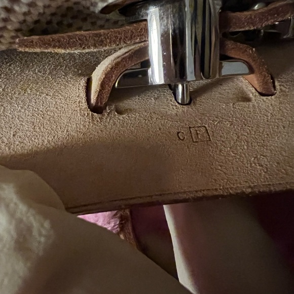 Authentic Hermès Her-bag 2 in 1 leather tote canvas shoulder - Picture 4 of 7